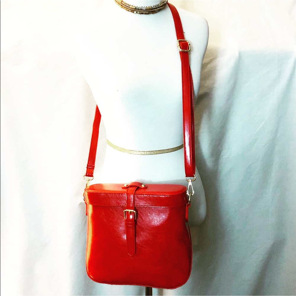 New Vintage Design Bag Cognac Color - Picture 5 of 6